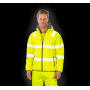 Recycled Ripstop Padded Safety Jacket - Fluorescent Orange - S