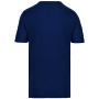 Bio T-shirt kraag met onafgewerkte rand korte mouwen Navy M