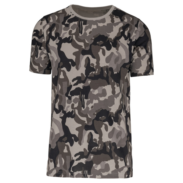 T-shirt camo korte mouwen Grey Camouflage 3XL