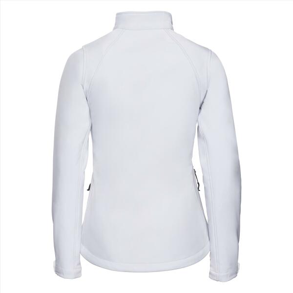 RUS Ladies Softshell Jacket, White, XXL