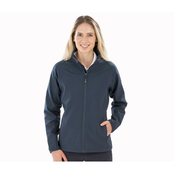 WOMENS RECYCLED 2-LAYER PRINTABLE SOFTSHELL JACKET