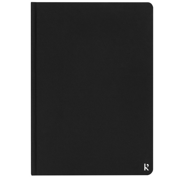 Karst® A5 stone paper hardcover notebook - lined - Solid black