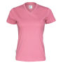 T-Shirt V-Neck Lady (GOTS) Pink L