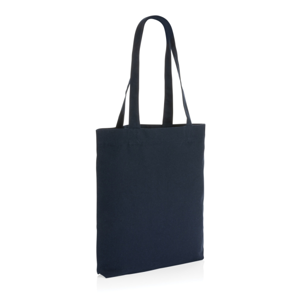 Impact AWARE™ recycled canvas tas 285gsm ongeverfd, donkerblauw