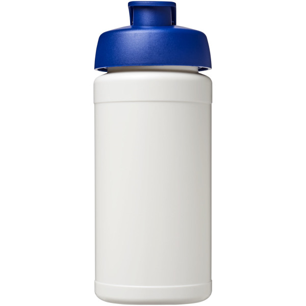Baseline® Plus 500 ml flip lid sport bottle - White/Blue