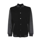 Junior Varsity Jacket - Black/Charcoal - 5-6 (116)