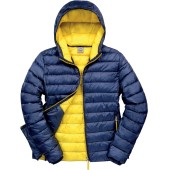 Mens Snow Bird Hooded Jacket Navy / Yellow XXL