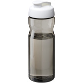 H2O Active® Eco Base 650 ml drikkeflaske med fliplåg - Hvid/Trækul