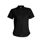 Dames non-iron blouse korte mouwen Black M