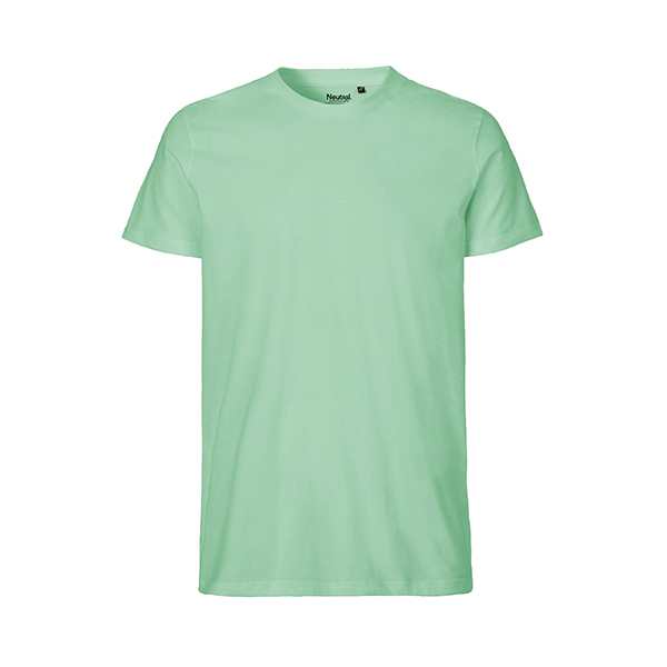 Neutral mens fitted t-shirt-Dusty-Mint-3XL