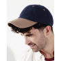Low Profile Heavy Brushed Cotton Cap - White - One Size
