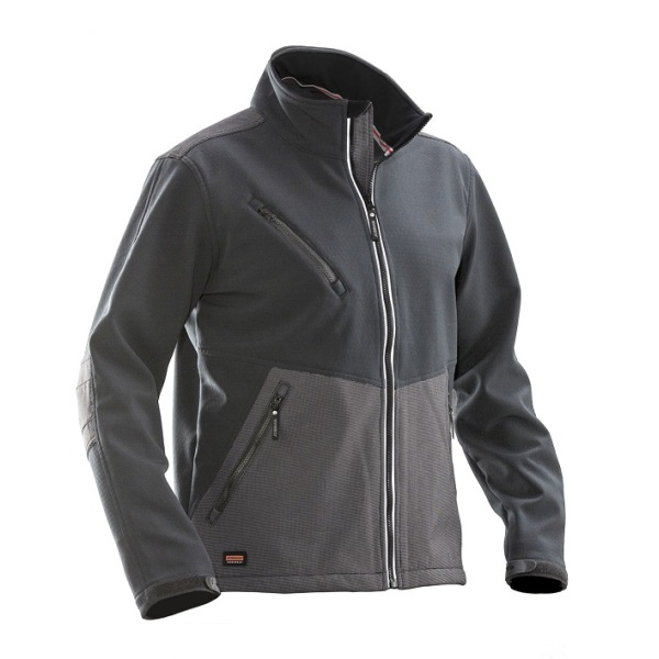 Jobman 1248 Softshell jacket grijs/zwart xxl