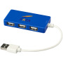 Baksteenvormige 4 poorts USB hub - Koningsblauw