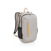 Impact AWARE™ 300D RPET casual rugzak, wit, oranje