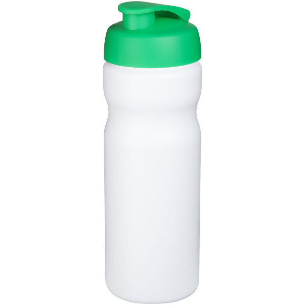 Baseline® Plus 650 ml flip lid sport bottle - White/Green