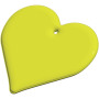 RFX™ H-09 reflecterende pvc hanger met hart - Neon geel RFX™ H-09 reflecterende pvc hanger met hart - Neon geel