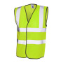 Hi Vis Safety Waistcoat - XL - Yellow