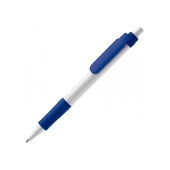 Balpen Vegetal Pen hardcolour - Wit / Donker Blauw
