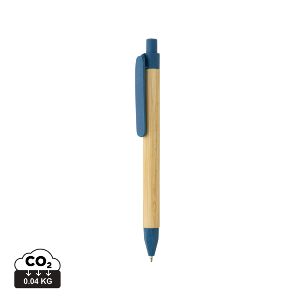 Write responsible recycled papieren pen, blauw