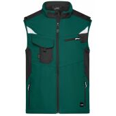 Workwear Softshell Vest - STRONG - - dark-green/black - M