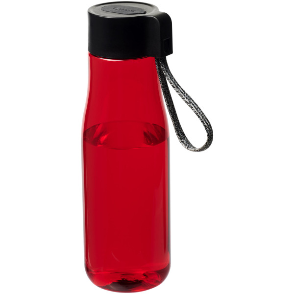 Ara 640 ml Tritan™ sport bottle with charging cable - Red