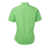 Ladies' Shirt Shortsleeve Poplin - lime-green - L