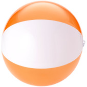 Bondi stevige en transparante strandbal - Transparant oranje/Wit