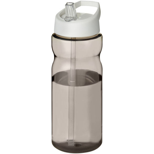 H2O Active® Base 650 ml spout lid sport bottle - Charcoal/White