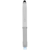 Xenon kulspetspenna med LED-lampa och touchfunktion - Vit/Silver