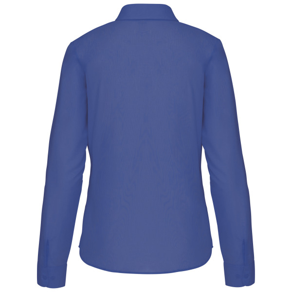 Overhemd in onderhoudsvriendelijk polykatoen-popeline dames Cobalt Blue 3XL