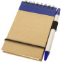 Zuse A7 recycled jotter notepad with pen - Natural/Navy