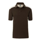 Men's Workwear Polo - COLOR - - brown/stone - 6XL