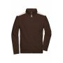 Men's Workwear Sweat Jacket - COLOR - - brown/stone - 6XL