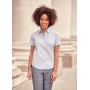Ladies Short Sleeve Easy Care Oxford Shirt Bright Navy 4XL