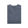 Iqoniq Denali gerecycled katoen sweater ongeverfd, heather navy (XL)