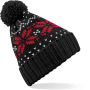 Muts Snowstar® jacquard Black / Classic Red / White One Size
