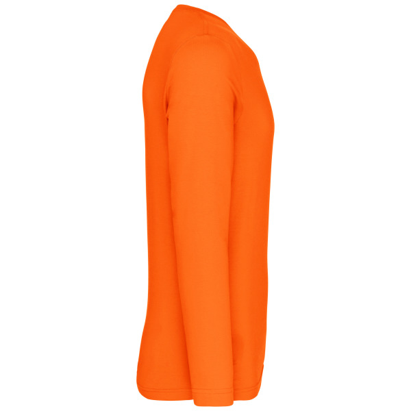 T-shirt ronde hals lange mouwen Orange XXL