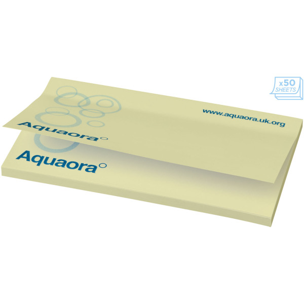 Sticky-Mate® sticky notes 127x75mm - Light yellow - 100 pages