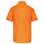 Overhemd in onderhoudsvriendelijk polykatoen-popeline korte mouwen heren Orange 4XL