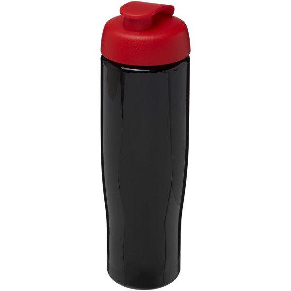 H2O Active® Tempo 700 ml flip lid sport bottle - Solid black/Red