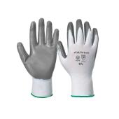Flexo Grip Nitrile Gloves, Grey, L, Portwest