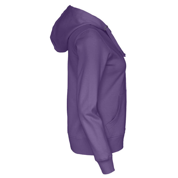 Cottover Gots Full Zip Hood Lady purple XS
