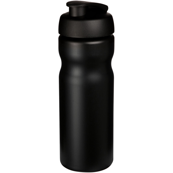 Baseline® Plus 650 ml flip lid sport bottle - Solid black