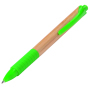 Balpen BAMBOO RUBBER bruin, groen