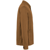 Afewassen 'Atelier' herenjasje Washed Brown Sugar 3XL