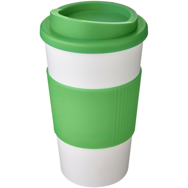 Americano® 350 ml insulated tumbler with grip - White/Green