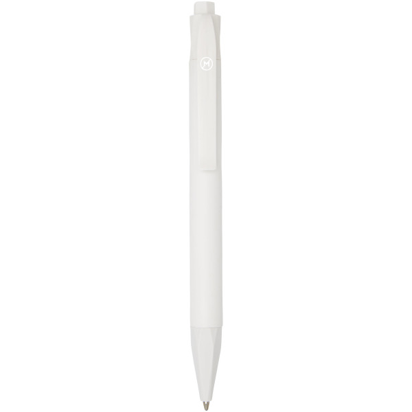 Terra corn plastic ballpoint pen - White