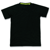Stedman T-shirt Raglan Mesh Active-Dry SS for him Black C Black Opal-XL