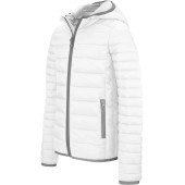 Men's lightweight hooded padded jacket White M
