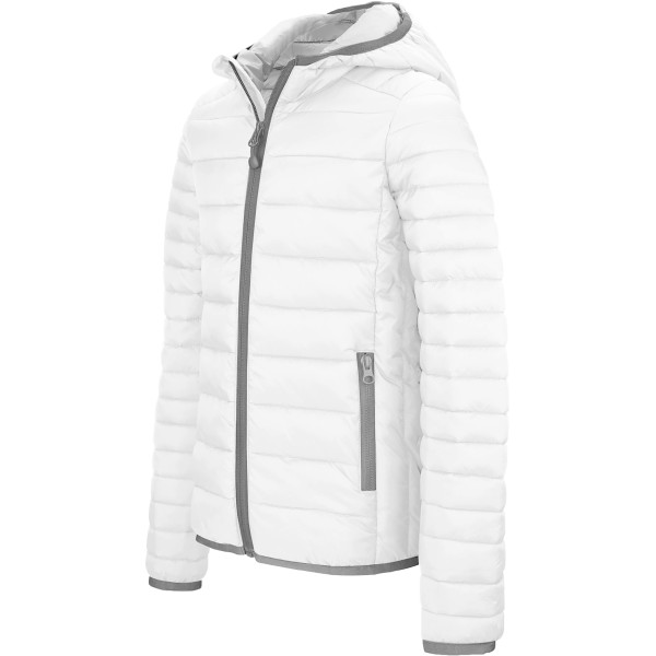 Men's lightweight hooded padded jacket White 4XL